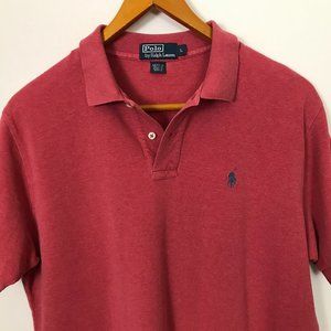 POLO RALPH LAUREN Short Sleeve Red Large Shirt